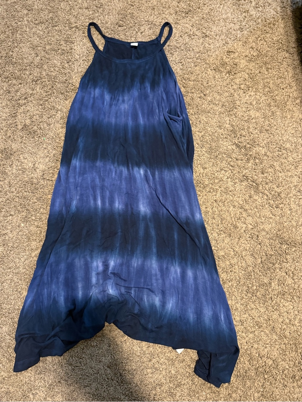Old Navy Blue Tie-Dye Maxi Dress